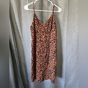 Sanctuary Save The Date Slip Dress Carnelian Cheetah Size 0